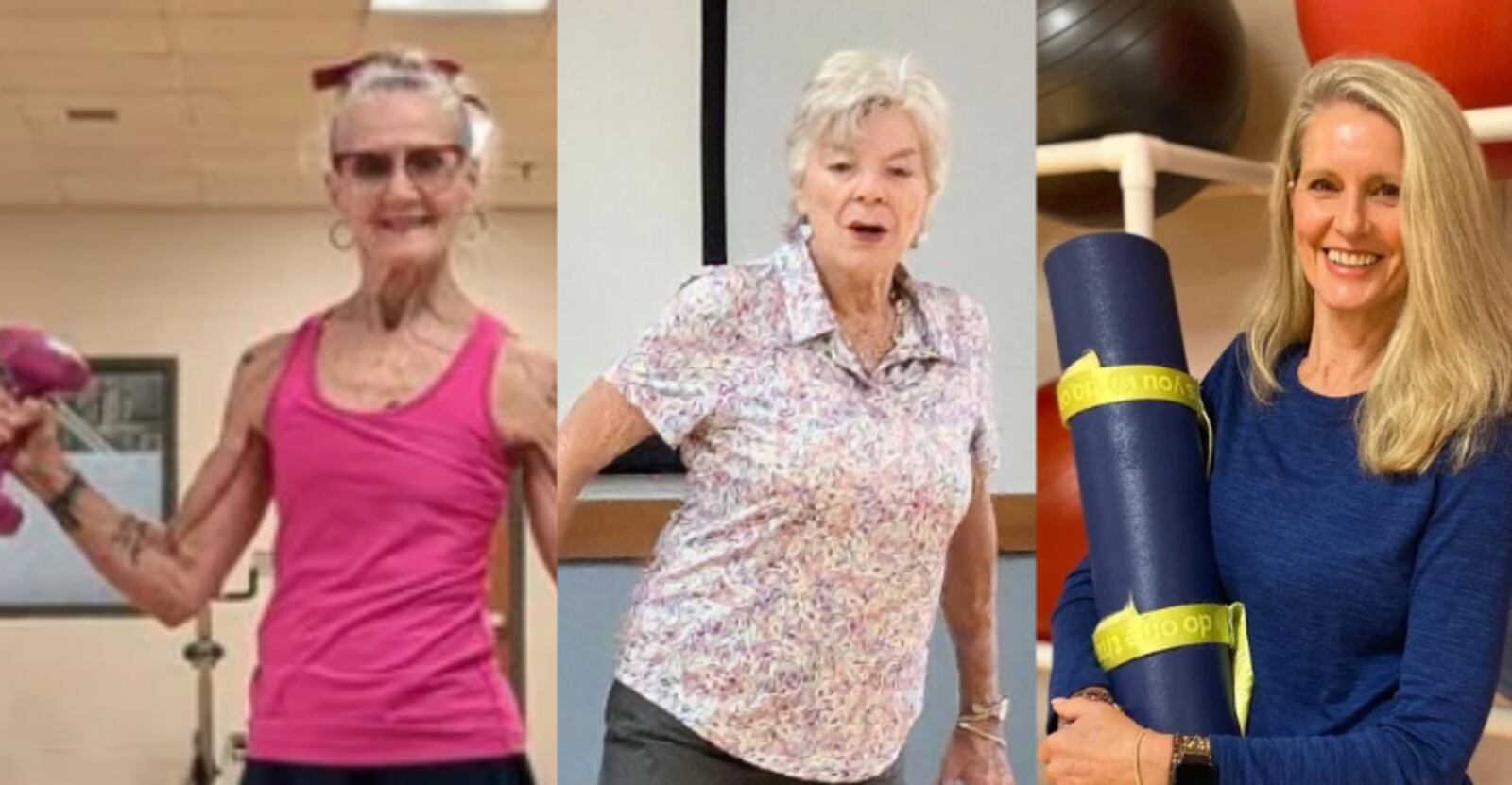 Nancy Boss (left), Gail Basine (right) and Sherri Raderstorf take pride in being The Still Got It Squad of the Kettering Recreation Complex. CONTRIBUTED