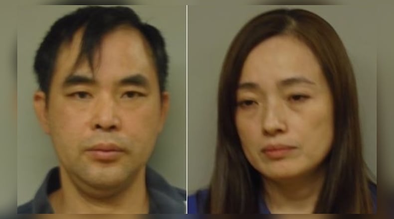 Kang Yong Chen, left, and Mei Yu Zheng