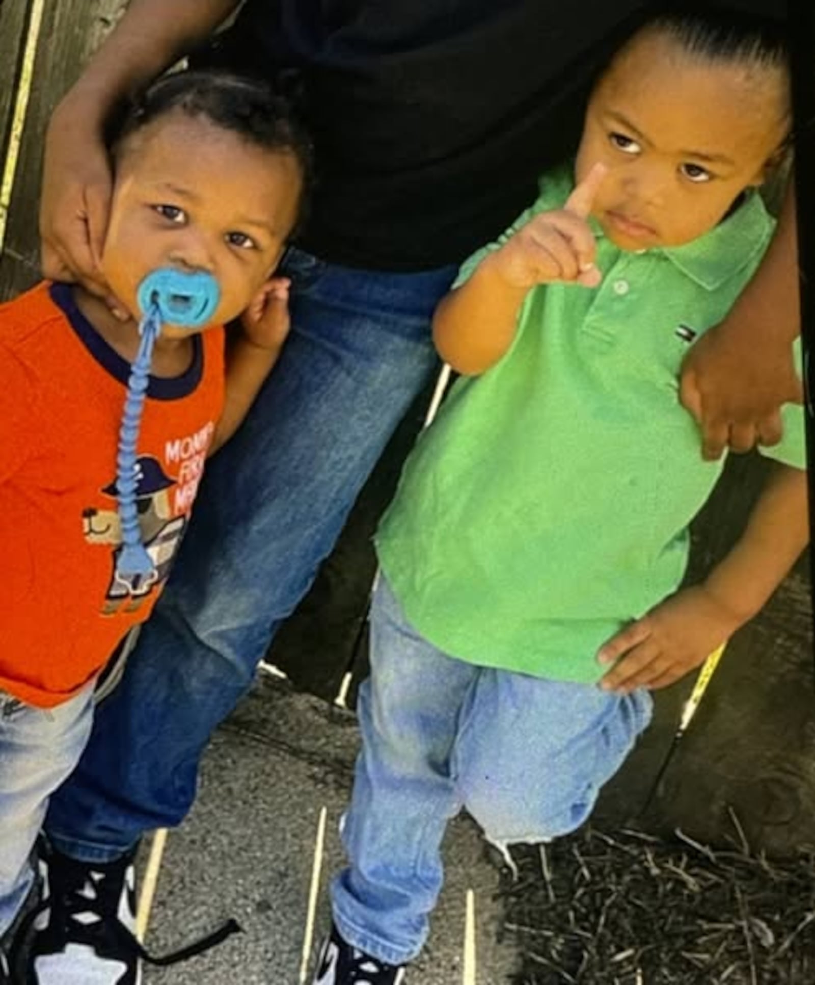 Kyng-Legend Wilkerson, 1, and his 3-year-old brother Lamont Wilkerson Jr.