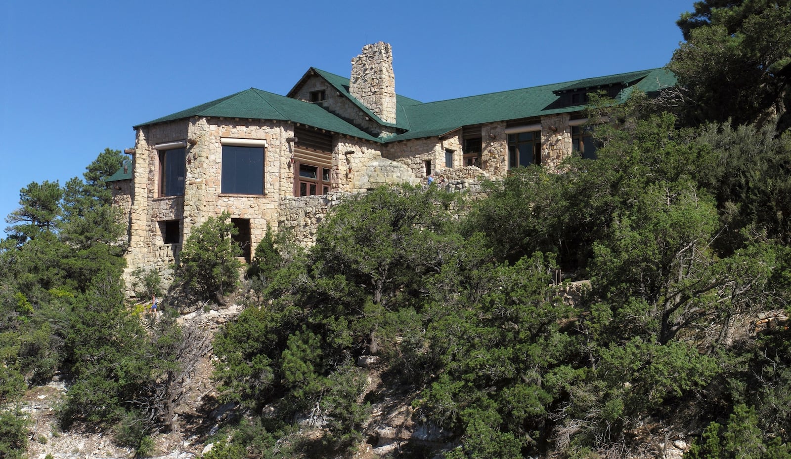 This undated photo provided by the National Park Service shows Grand Canyon Lodge on the North Rim of Grand Canyon, Ariz. (Michael Quinn/National Park Service via AP)