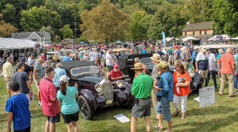 More than 200 cars and motorcycles, perfect blue skies and a comfortable temperature were the key elements to attracting thousands of visitors to Carillon Historical Park for the 13th edition of the Dayton Concours d Elegance Sept. 15, 2019. Contributed photo