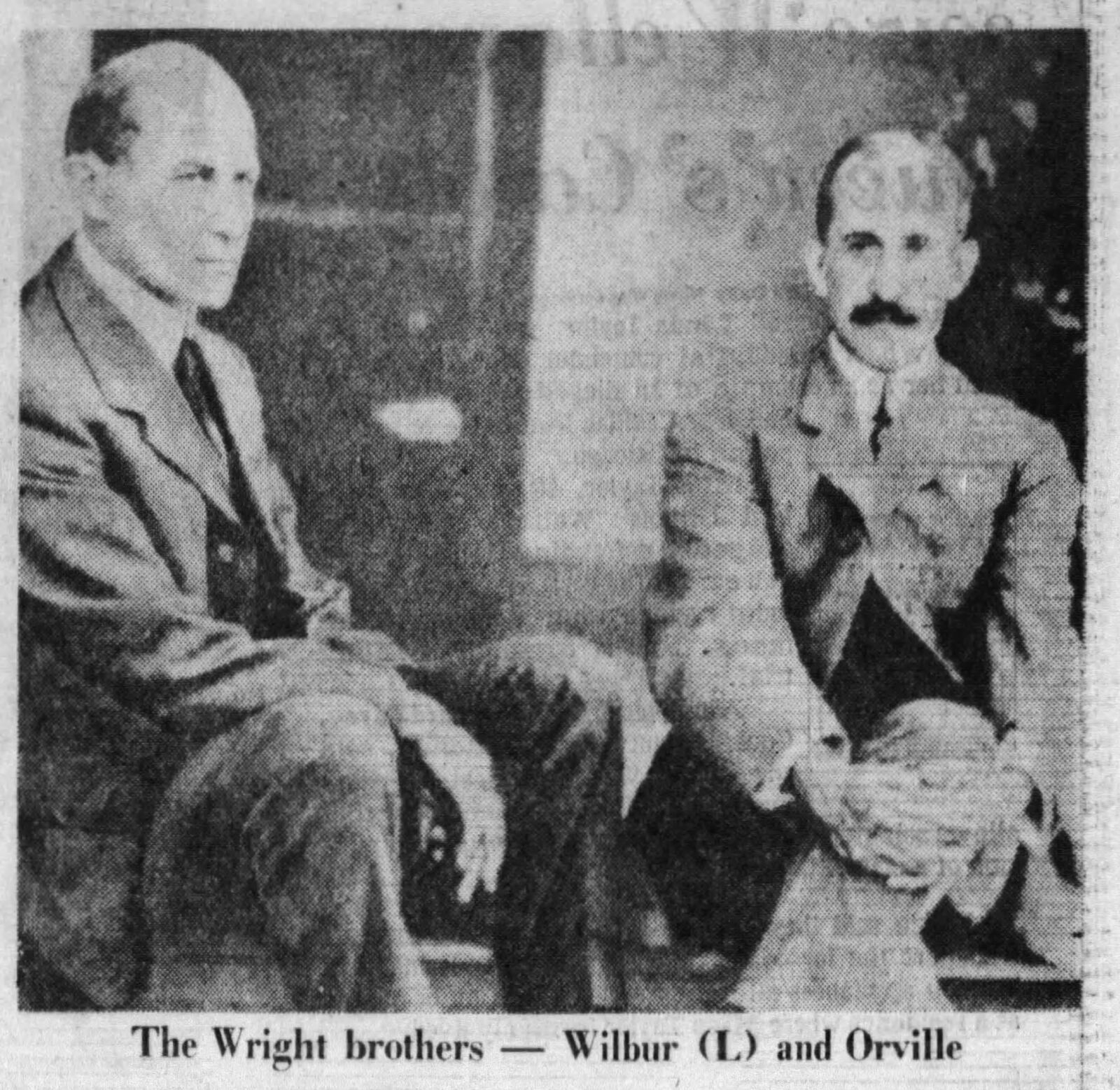 It may have been a flight of fancy which never got off the ground, but Wilbur and Orville Wright seemed to be about to fall in love, and on Broadway, in 1976, with Tom and Dick Smothers as the Wright Brothers. DAYTON DAILY NEWS ARCHIVES