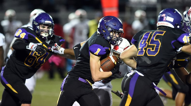 Bellbrook running back Seth Borondy became the second player in school history to rush for 2,000 yards in a season in Friday's 50-20 first-round playoff win over Trotwood-Madison. Nick Falzerano/CONTRIBUTED