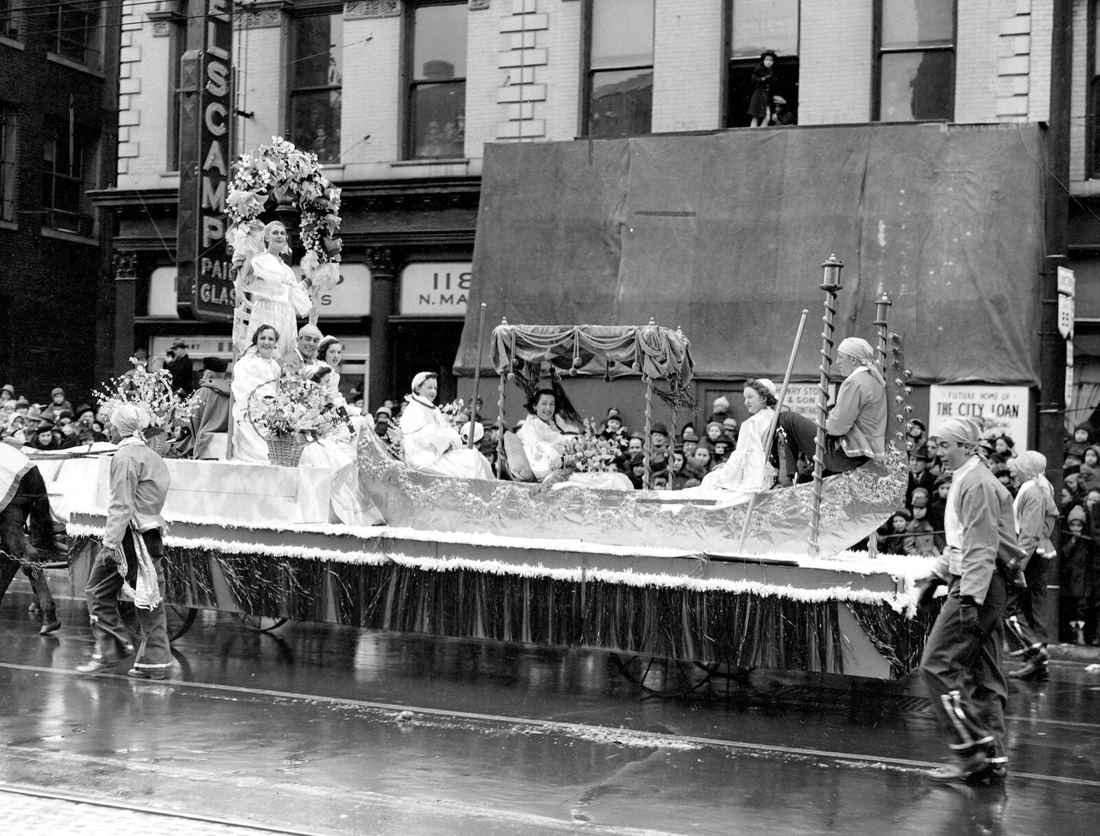 Dayton's Rike's Department Store held a Thanksgving Day Parade in Dayton from 1923 to 1942. The annual tradition ended when World War II began.  RIKES HISTORICAL COLLECTION, SPECIAL COLLECTIONS & ARCHIVES, WRIGHT STATE UNIVERSITY