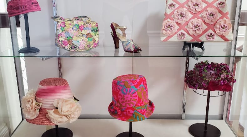 “Flower Power, Flora in Fashion," is an exhibit currently at the Troy-Hayner Cultural Center in Troy. CONTRIBUTED