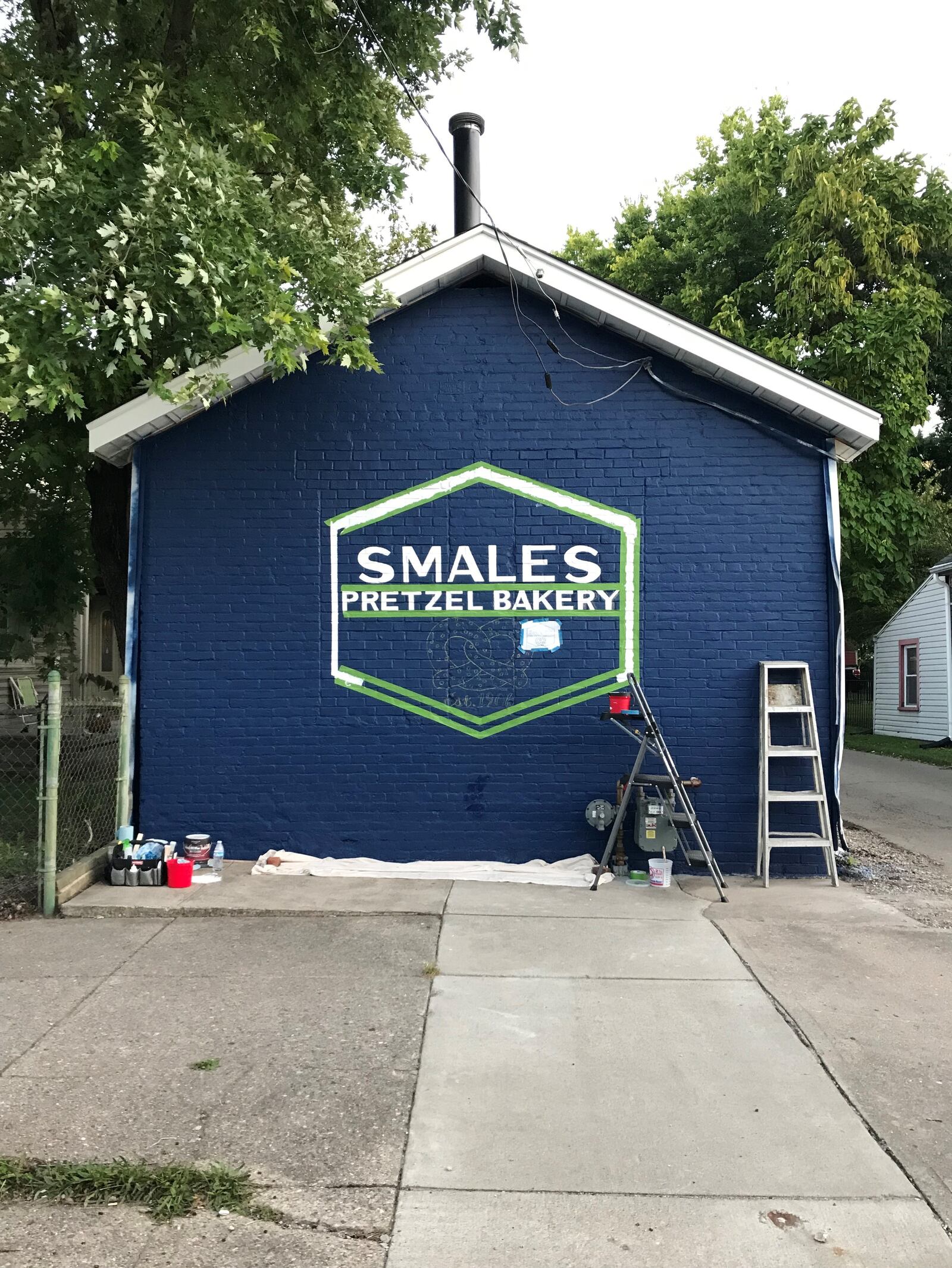 Smales Pretzel Bakery is getting a new sign.
