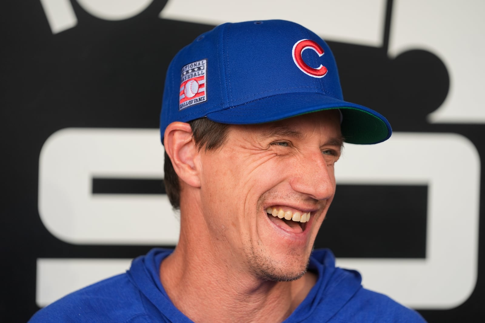 Chicago Cubs manager Craig Counsell sits in the dugout before a baseball game against the Chicago White Sox, Friday, July 25, 2025, in Chicago. (AP Photo/Erin Hooley)