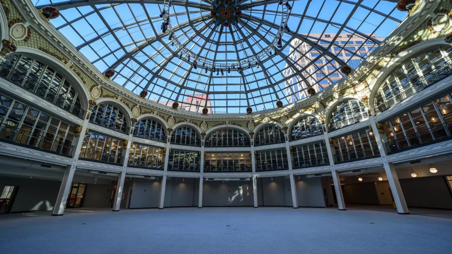 A walk around the Dayton Arcade's Hub and Rotunda