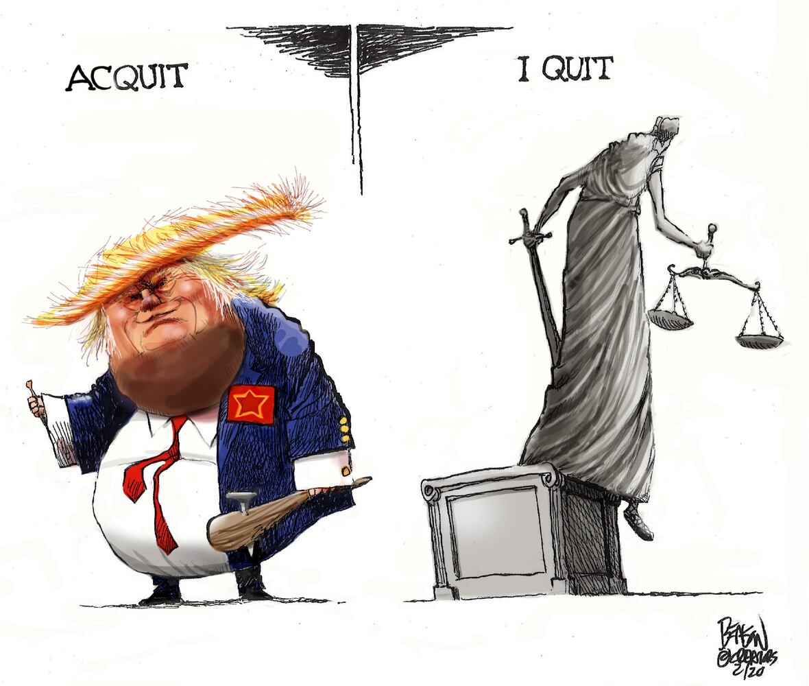 Week in cartoons: Iowa caucus, impeachment acquittal and more