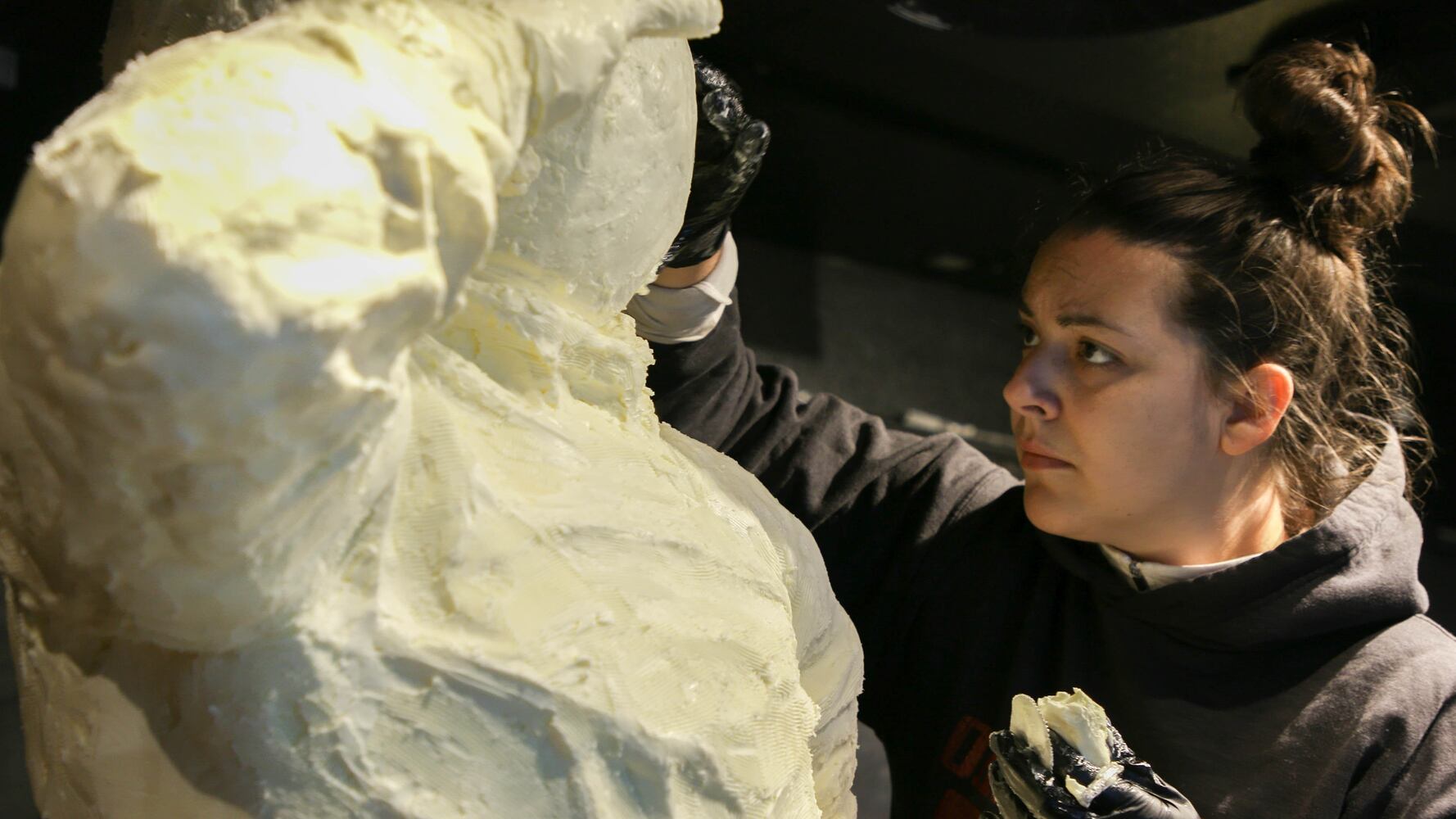 PHOTOS: Historic moon landing re-created in butter
