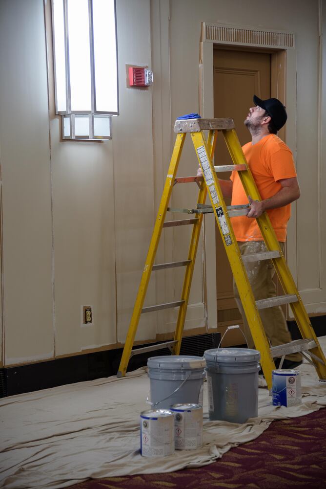 PHOTOS: Construction nears finish on new event center in historic Liberty Tower