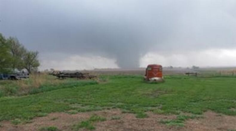 Social media photo from northern Ohio tornado Aug. 24 (WTOL)