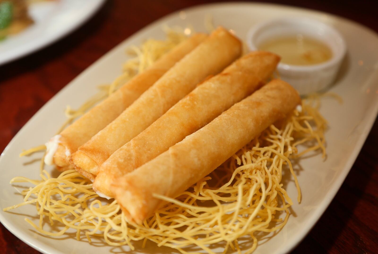Shrimp Cream Cheese dessert at Thai Koon Kitchen in West Chester. GREG LYNCH / STAFF