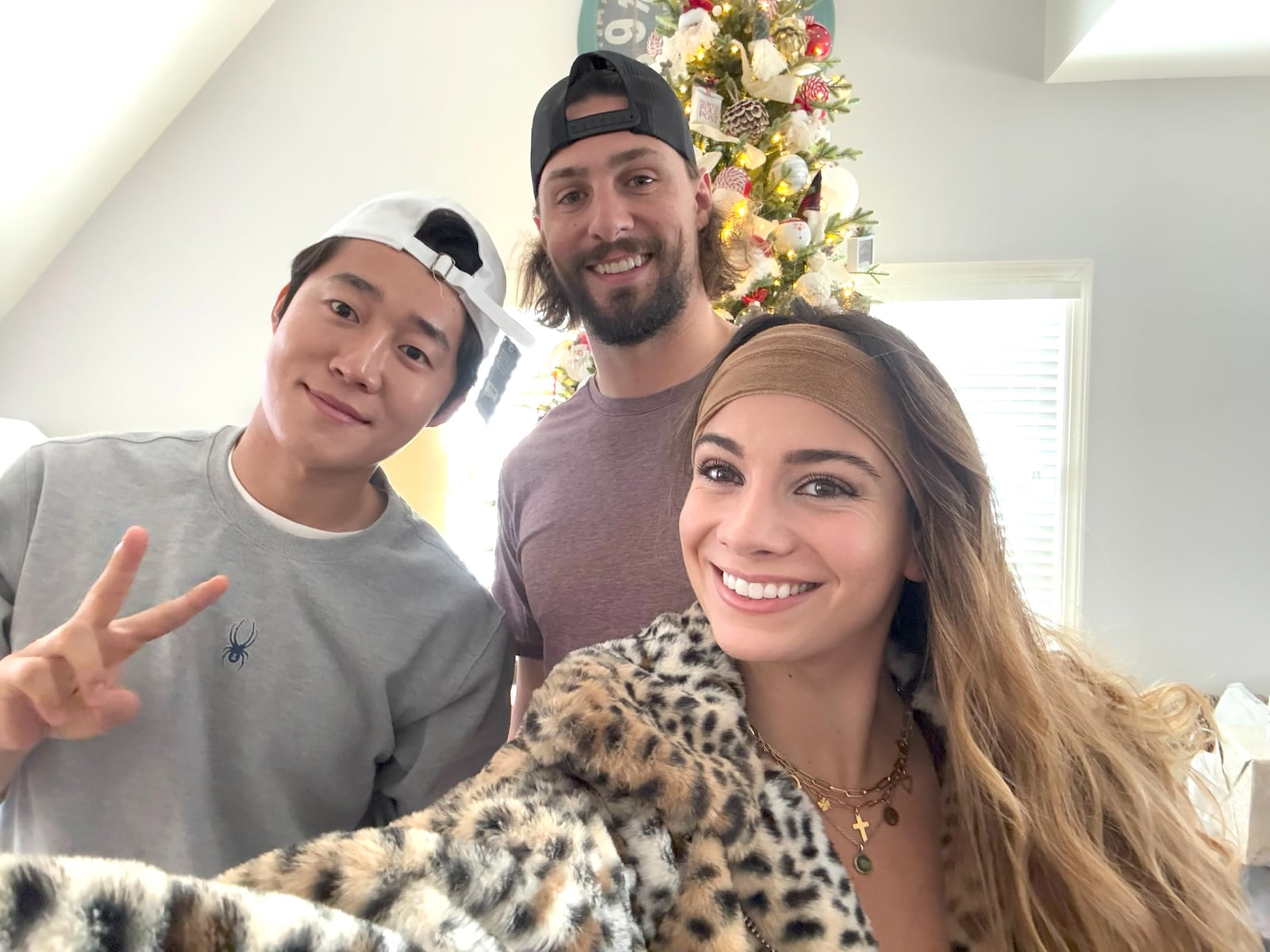 Last December Ryan Weiss’s Hanwha teammate Lee Sang-Kyu spent Christmas with Ryan and his wife Hailey Brooke at their North Carolina home. CONTRIBUTED PHOTO
