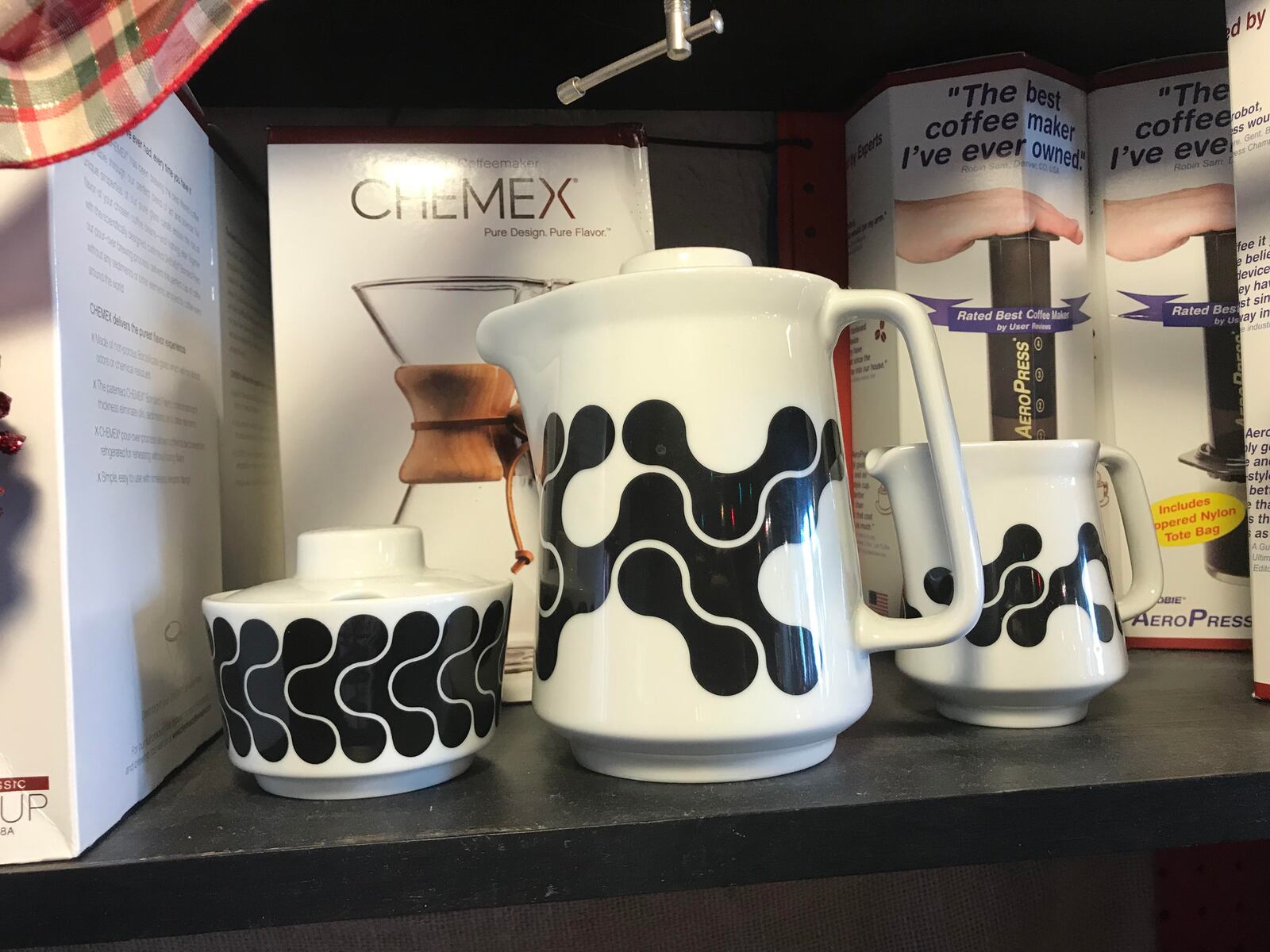 This mug and creamer set from Ghostlight Coffee makes a fabulous gift. PHOTO / Tess Vella-Collette