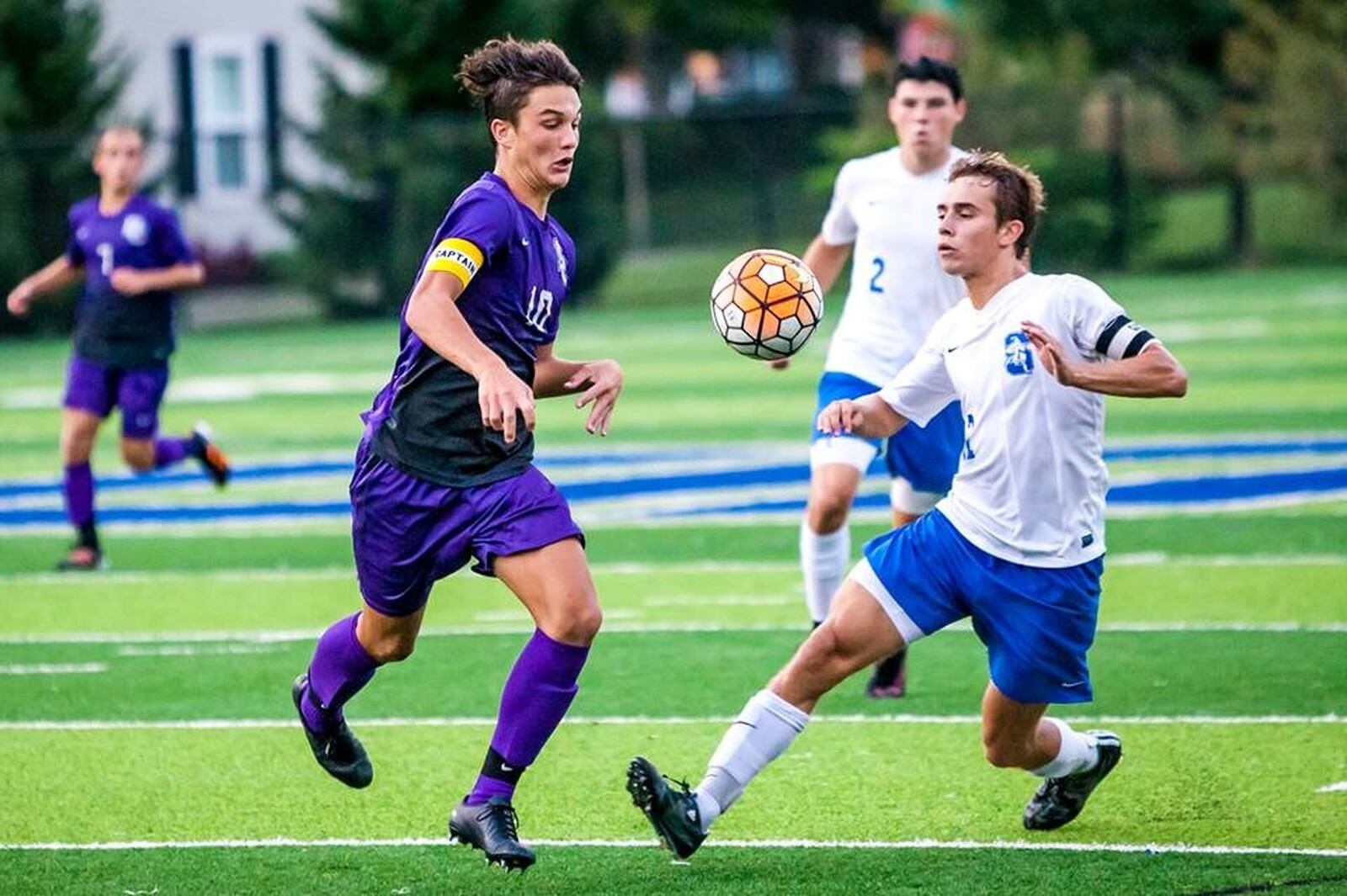 Dayton Christian High School senior Jake Erlandson (left) will join Nate Cruz of DC and play soccer at Mount Vernon Nazarene University. HANDOUT