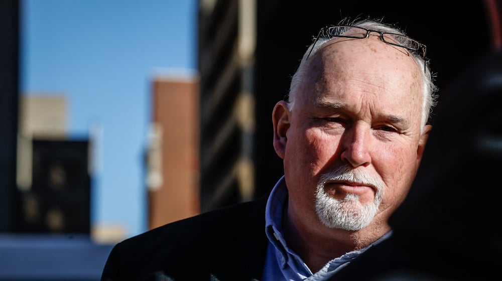 Fairborn resident and artist Dean Gillispie was awarded a $45 million wrongful conviction judgment by a federal jury at the Walter H. Rice Federal Building and U.S. Courthouse, on Nov.21, 2022. JIM NOELKER/STAFF