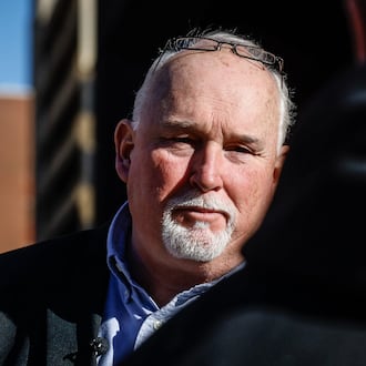 Fairborn resident and artist Dean Gillispie was awarded a $45 million wrongful conviction judgment by a federal jury at the Walter H. Rice Federal Building and U.S. Courthouse, on Nov.21, 2022. JIM NOELKER/STAFF