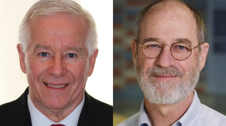 The candidates for Ohio's 71st Statehouse district are Bill Dean (left) and Jim Duffee (right).