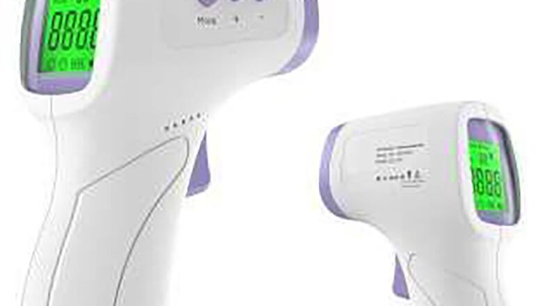 Digital contactless thermometers are among health and wellness items available at commissaries. CONTRIBUTED PHOTO