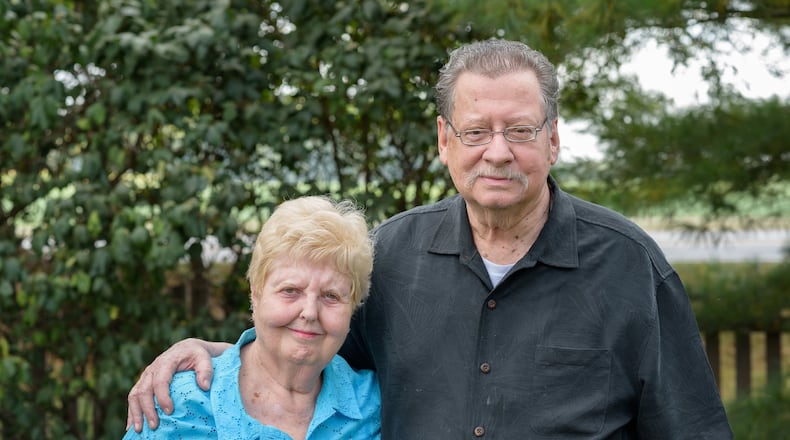 John and Ann Wolf of Englewood grew up reading the Dayton Daily News and have been subscribers themselves since the 1960s. They remember reading about everything from the death of President Franklin D. Roosevelt to the Watergate scandal. Tom Gilliam/ STAFF