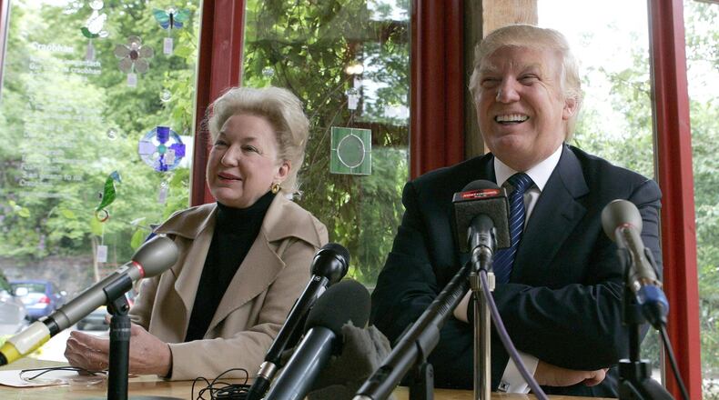 Maryanne Trump Barry with her brother, Donald Trump.