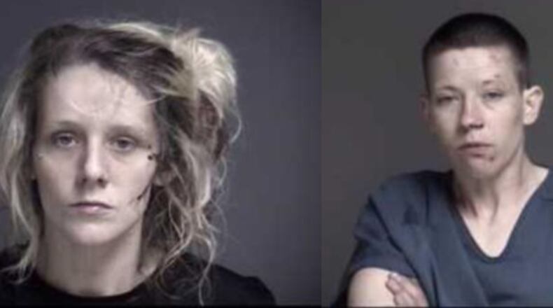 Taylor Love, left, and Maria Masters. Photo courtesy Miami Valley Jails.