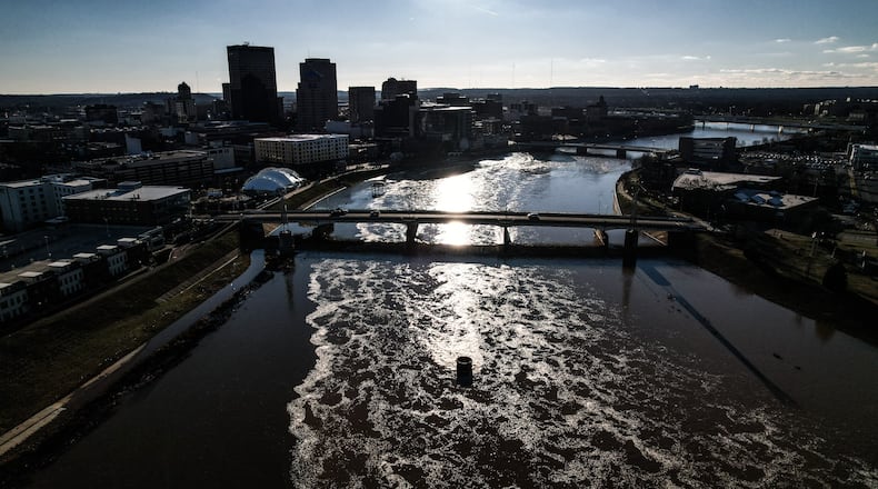 The Great Miami River. JIM NOELKER/STAFF
