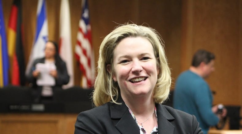 Dayton Mayor Nan Whaley proposed new state surcharges for prescription pain medicine to combat the opioid crisis. STAFF