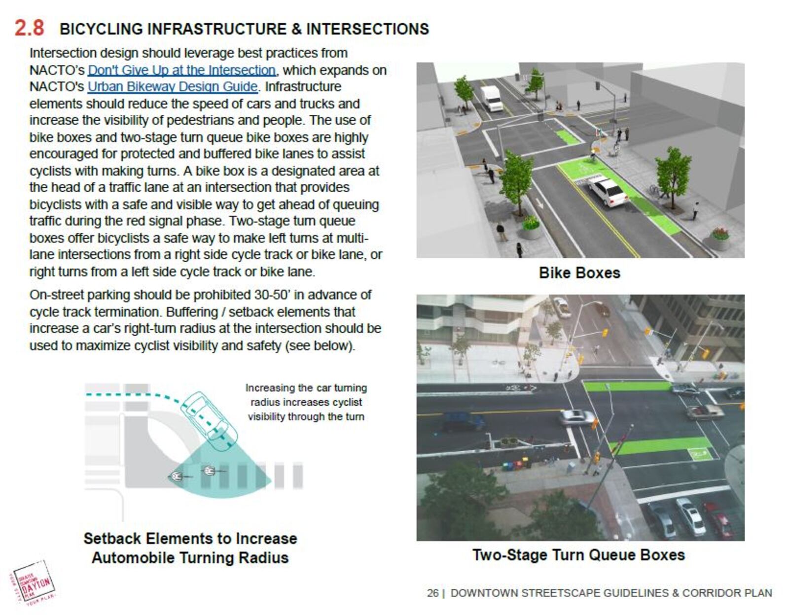 New bike lanes, including protected lanes, are proposed for downtown Dayton. CONTRIBUTED
