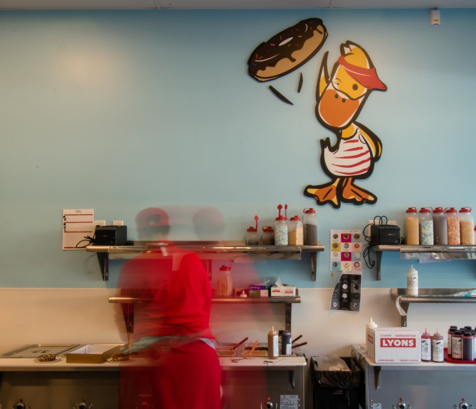 At Duck Donuts, all doughnuts are fried to order and decorated by hand, with a variety of flavors and toppings. Customers can choose their own combinations or pick a specialty doughnut from the menu. CONTRIBUTED BY HENRI HOLLIS