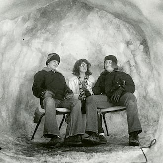 Andy Denniston, Lisa Jones, and James Howard, all of Dayton, enjoy a much deserved break in their homemade igloo during the 1978 blizzard. DAYTON DAILY NEWS ARCHIVE