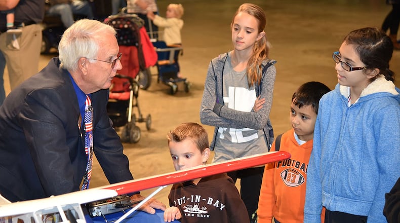 Students participate in a previous Home School STEM Day at the National Museum of the U.S. Air Force. Students enjoyed the guided tours, scavenger hunts, hands-on classes and aerospace demonstration stations. (U.S. Air Force photo)