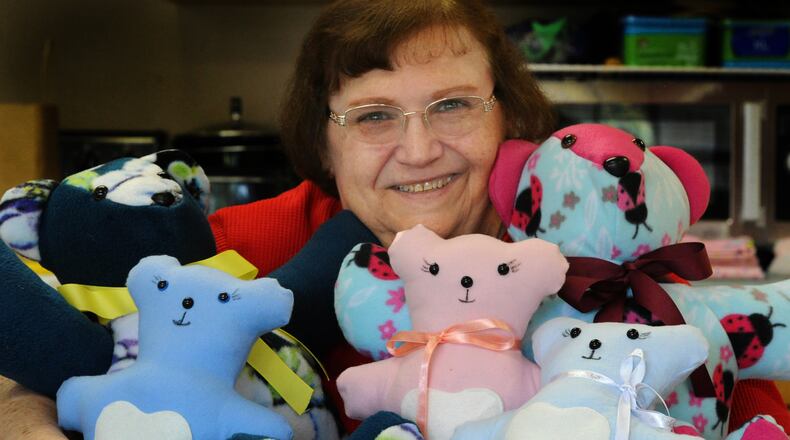 Community Gem Dianne Leach is the founder of God-Inspired Stitches Miamisburg.  MARSHALL GORBY\STAFF