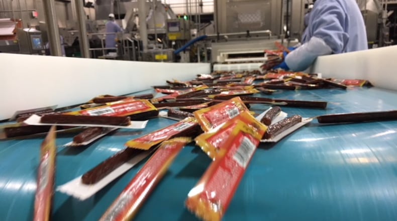 The plant on Dye Mill Road in Troy is a Conagra powerhouse, producing a billion SlimJim and Duke's meat snacks a year.