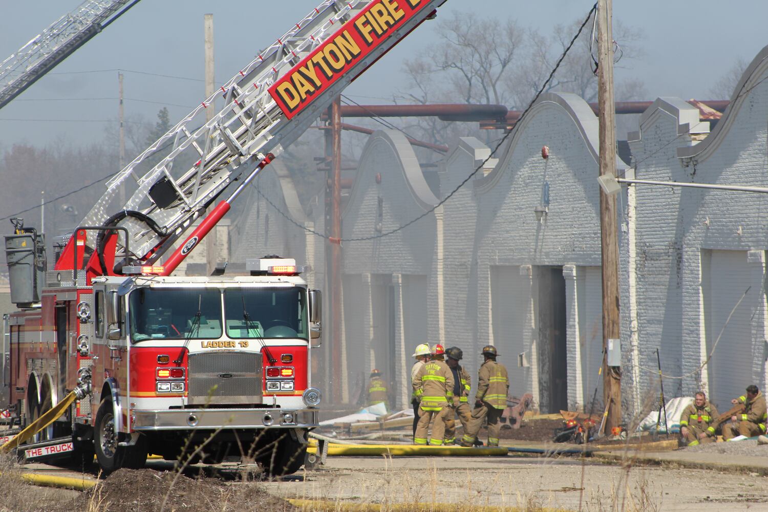 Fire at Wright brothers airplane factory site