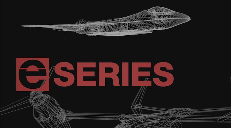 Secretary of the Air Force Barbara Barrett announced a new weapons system designator, the “e” series, at the Air Force Association Air, Space and Cyber Conference, Arlington, Va., Sept. 14. Aircraft, satellites, weapon systems and more that are digitally engineered will receive the “e” prefix. U.S. Air Force courtesy graphic