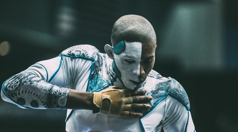 Photo of Aaron Palmer promoting the new film Contemporary Color.  Photo by Catalina Kulczar, Photographer