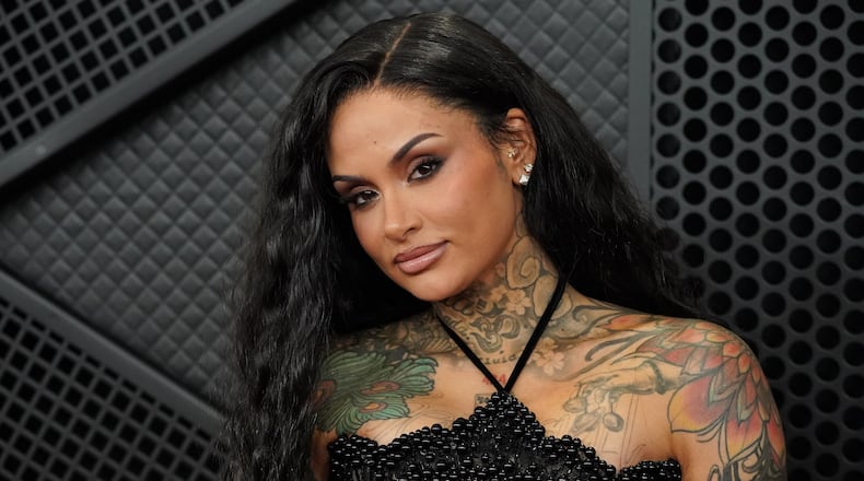 Kehlani arrives at the 68th annual Grammy Awards on Sunday, Feb. 1, 2026, in Los Angeles. (Photo by Jordan Strauss/Invision/AP)