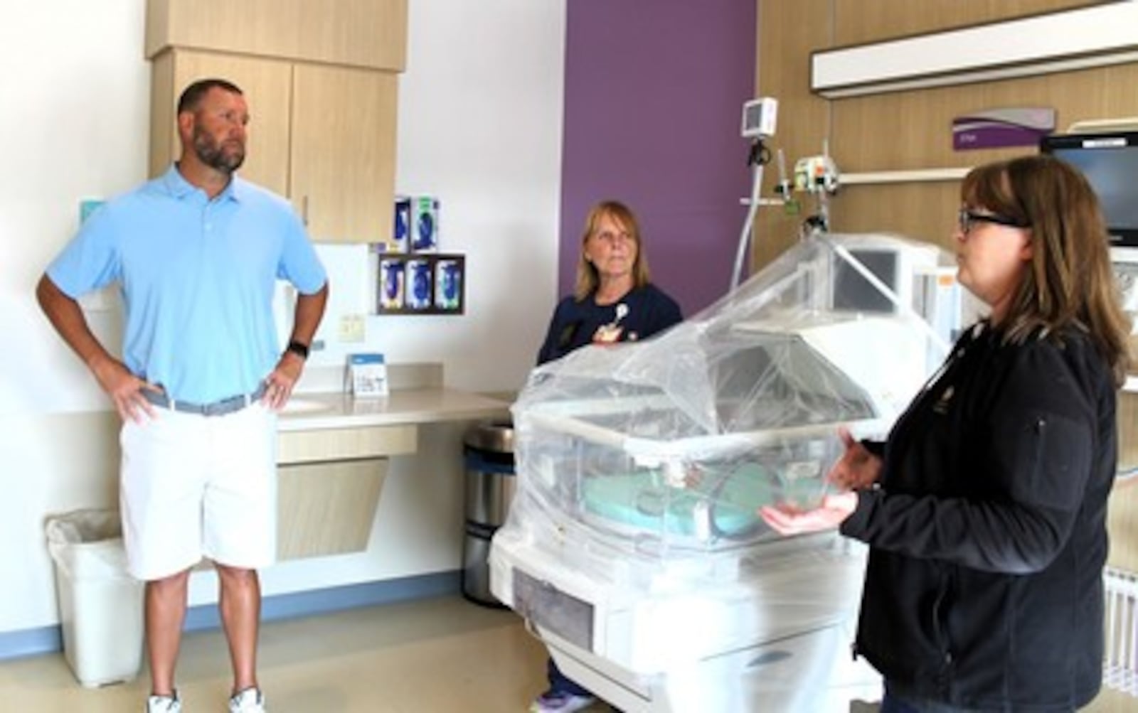 Ben Roethlisberger, a two-time Super Bowl champion and Findlay native,  brought smiles and excitement to Dayton Children’s Hospital during a recent visit to the hospital. CONTRIBUTED