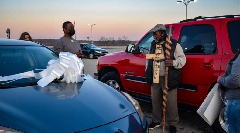 The Englewood community came together to buy a car for Freeman Foster known as the man with the cross.