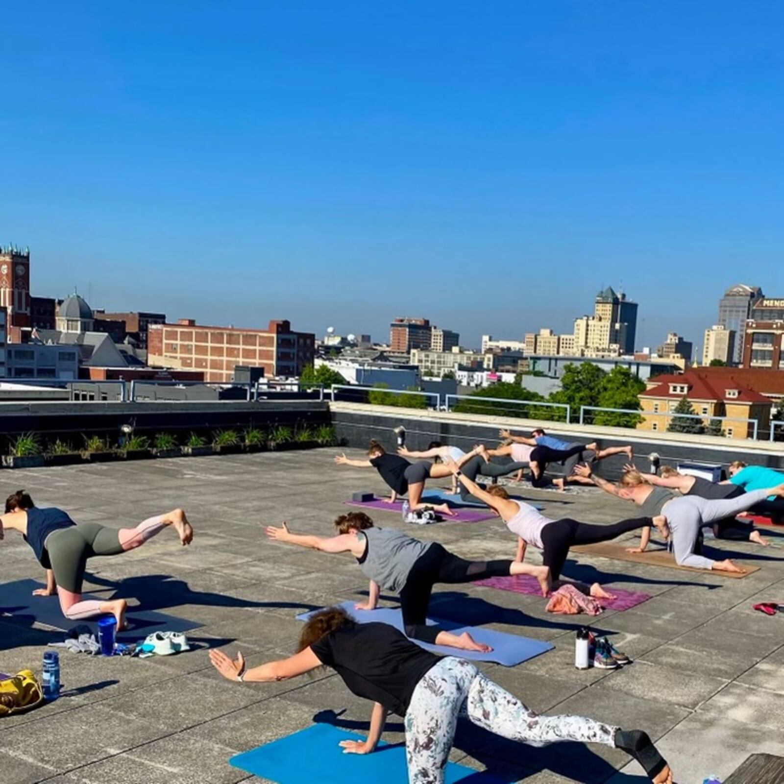 BodyGarage Dayton, located at 123 Webster Street, is offering a rooftop yoga session every Saturday from 9 a.m. to 10 a.m., weather permitting, for $10 with instructor Brittani Jarrendt.