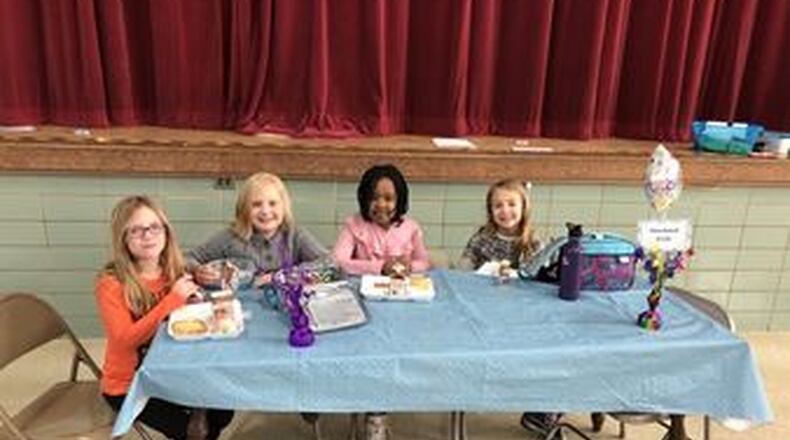 Students at Beavertown Elementary earned special seating at the Firebird Cafe for being Respectful, Responsible and Safe.