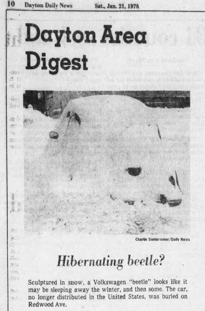 Winter Blizzard of 1978 Dayton