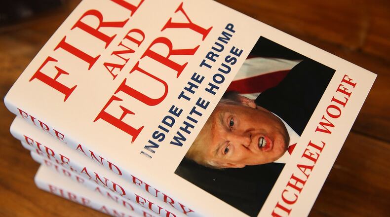 CORTE MADERA, CA - JANUARY 05: Copies of the book “Fire and Fury” by author Michael Wolff are displayed on a shelf at Book Passage on January 5, 2018 in Corte Madera, California. A controversial new book about the inner workings of the Trump administration hit bookstore shelves nearly a week earlier than anticipated after lawyers for Donald Trump issued a cease and desist letter to publisher Henry Holt & Co. (Photo by Justin Sullivan/Getty Images)
