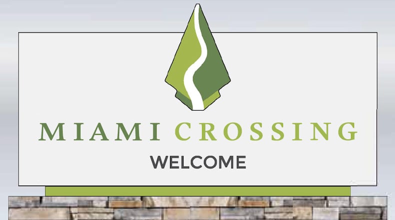 The street signage concept for the Miami Crossing District. CONTRIBUTED