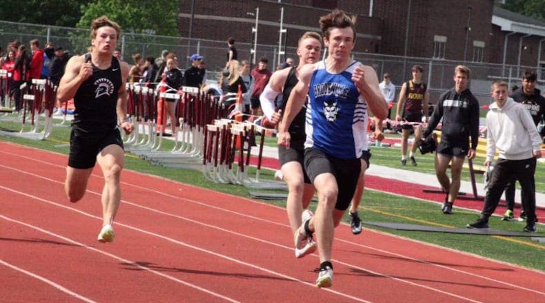 Brookville junior Coy Hyre is a favorite to win the 100 and 200 meters in the Division II state track and field meet this weekend at Welcome Stadium. CONTRIBUTED