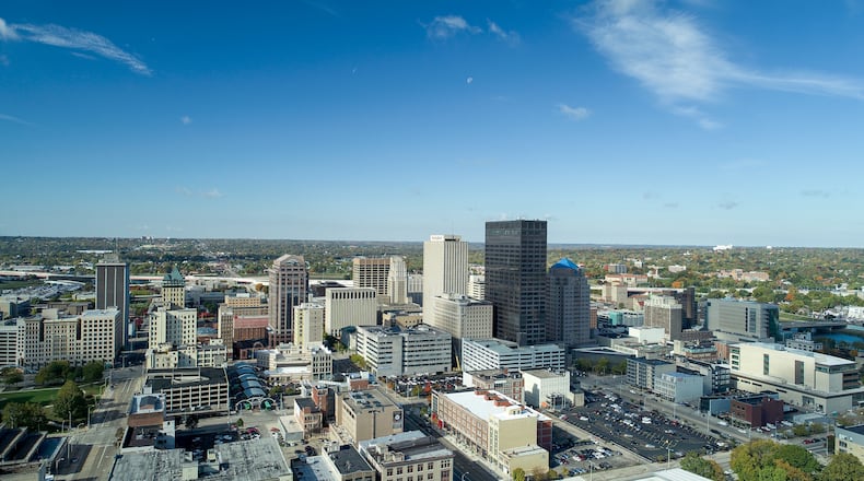 Downtown Dayton skyline. Photo credit: Downtown Dayton Partnership.