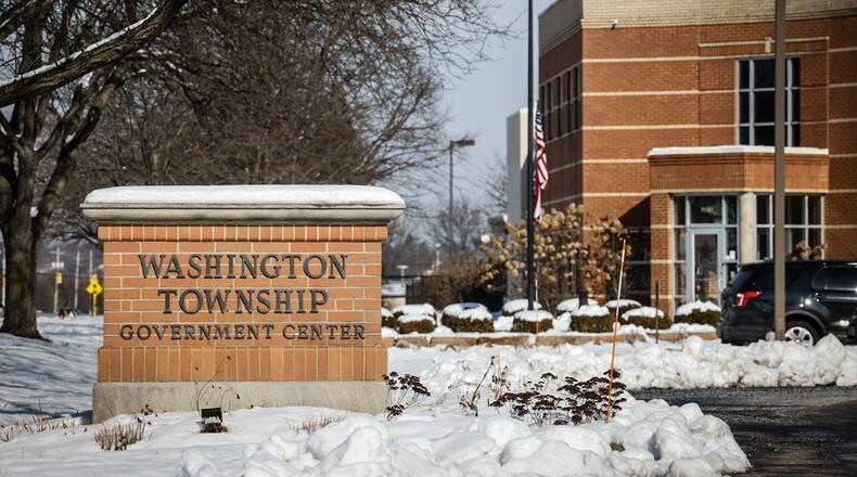 The Washington Twp. Government Center is located at 8200 McEwen Road. JIM NOELKER/STAFF