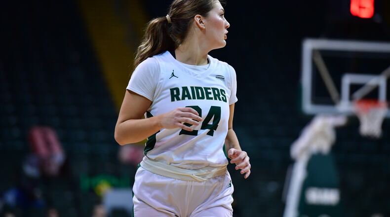 Kacee Baumhower scored 19 points Sunday in Wright State's loss to Green Bay at the Nutter Center. Wright State Athletics photo